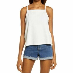 *NWT* Madewell / Seersucker Apron Tank Top / White / Large